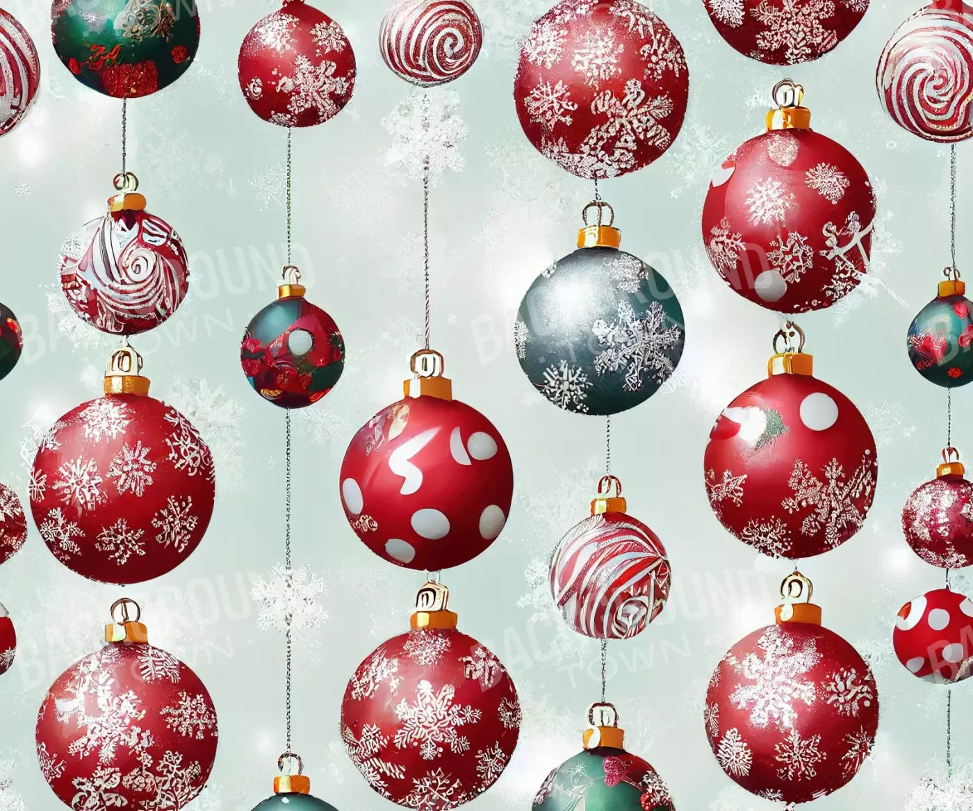 Vintage Ornaments Ii 12’X10’ Ultracloth (144 X 120 Inch) Backdrop