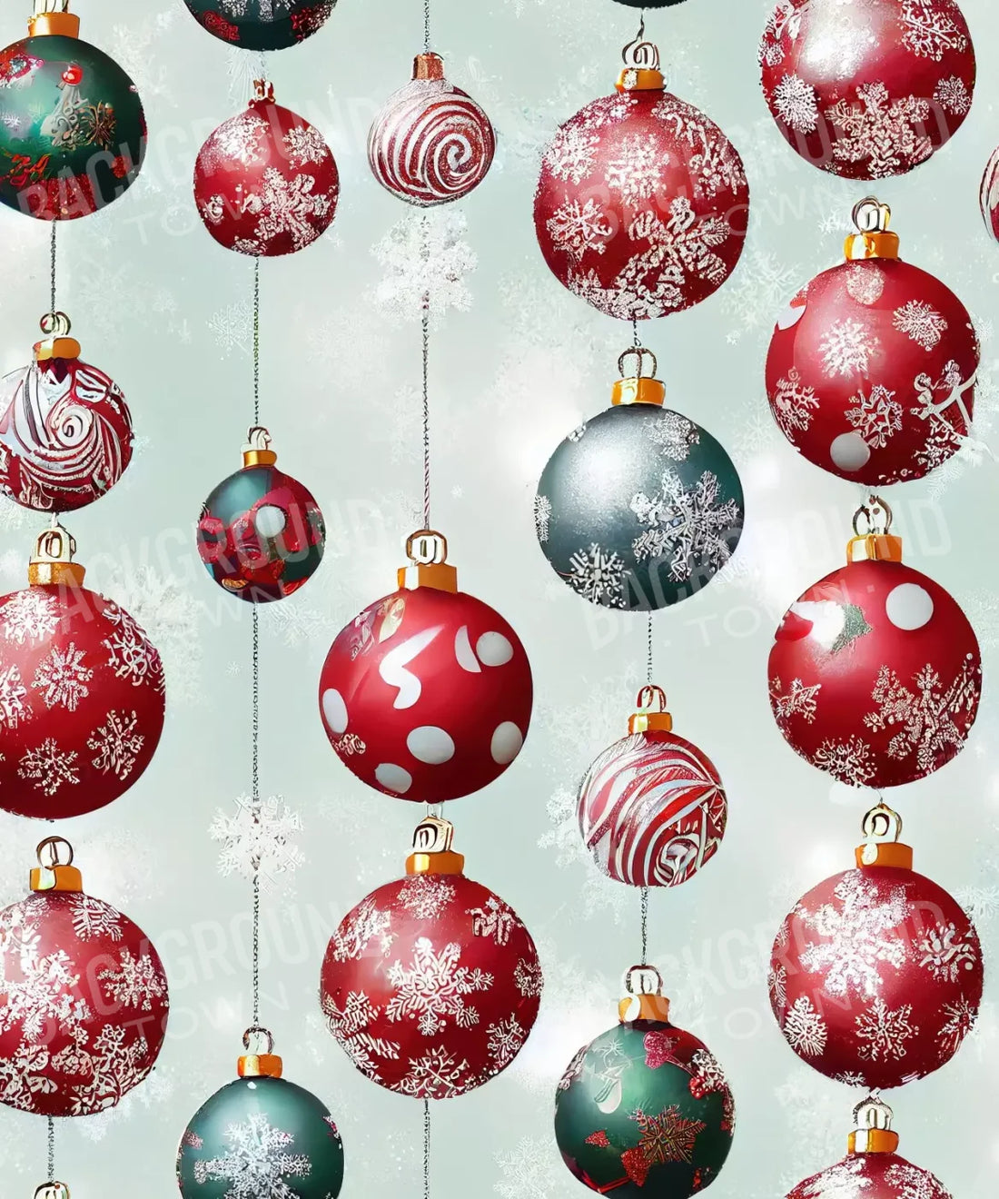 Red , White , Green  Backdrop for Photography