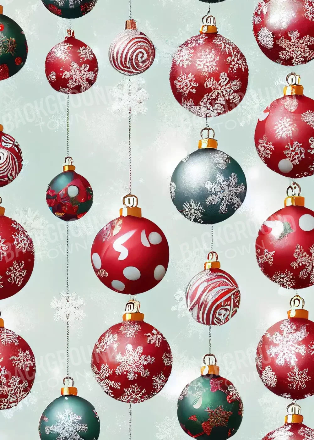 Vintage Ornaments Ii 5’X7’ Ultracloth (60 X 84 Inch) Backdrop