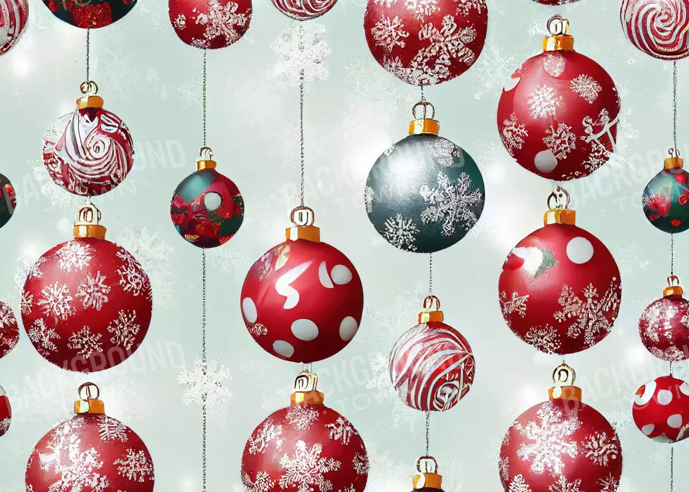 Vintage Ornaments Ii 7’X5’ Ultracloth (84 X 60 Inch) Backdrop