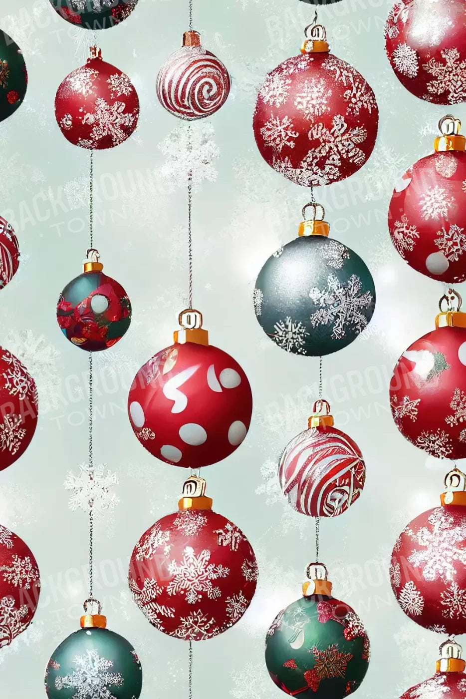 Vintage Ornaments Ii 8’X12’ Ultracloth (96 X 144 Inch) Backdrop