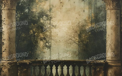 Vintage Overlooking Balcony 8’x5’ UltraCloth (96 x 60 inch) Backdrop