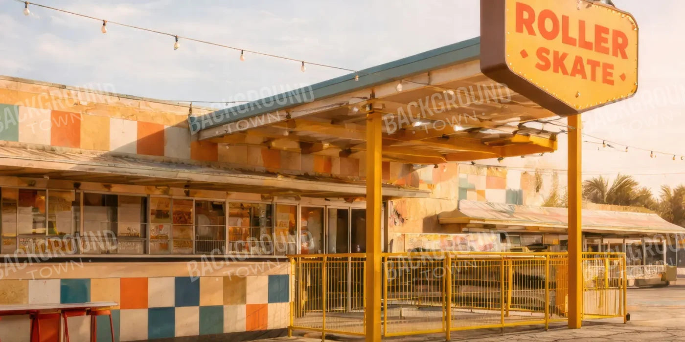 Vintage Rink 20’x10’ UltraCloth (240 x 120 inch) Backdrop