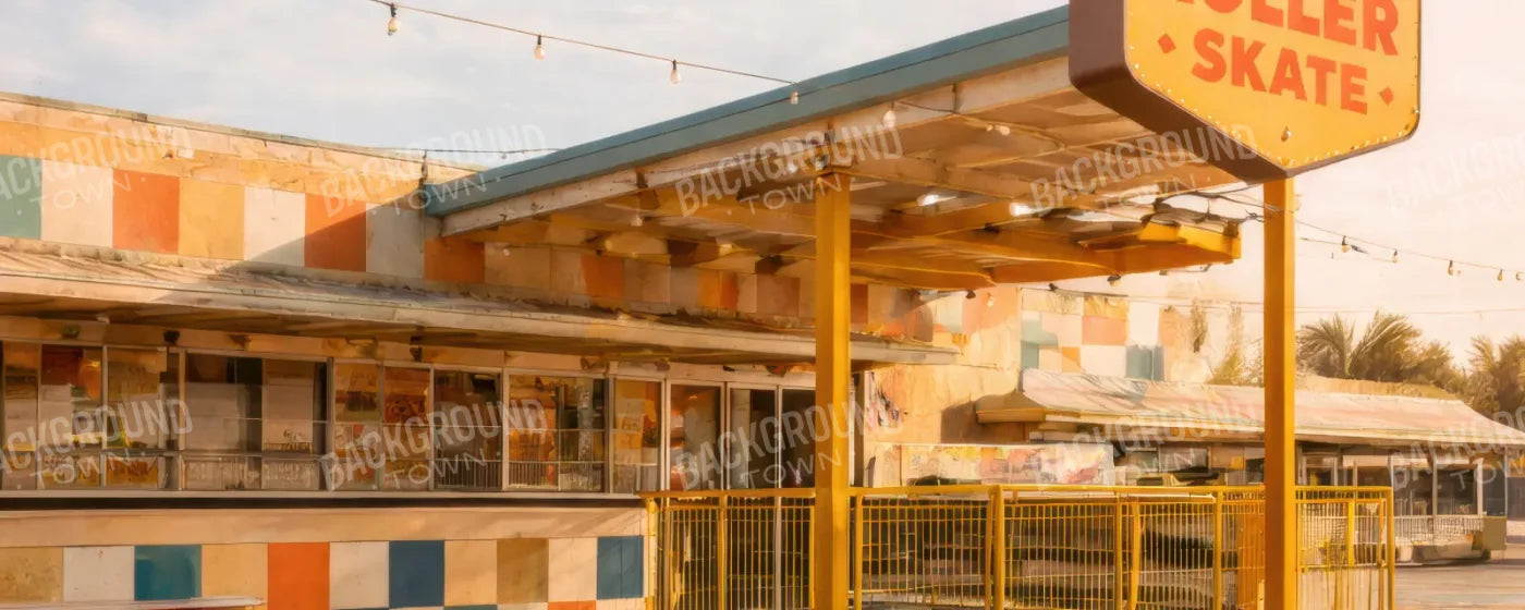 Vintage Rink 20’x8’ UltraCloth (240 x 96 inch) Backdrop