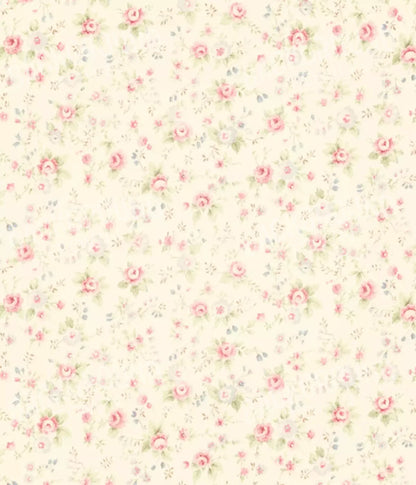 Vintage Rosie Cream 10’X12’ Ultracloth (120 X 144 Inch) Backdrop