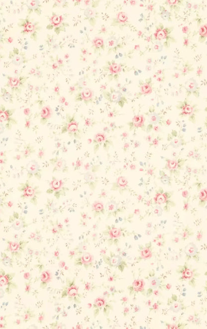 Vintage Rosie Cream 10’X16’ Ultracloth (120 X 192 Inch) Backdrop