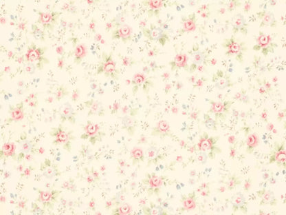 Vintage Rosie Cream 10’X8’ Fleece (120 X 96 Inch) Backdrop