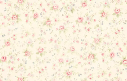 Vintage Rosie Cream 12’X8’ Ultracloth (144 X 96 Inch) Backdrop
