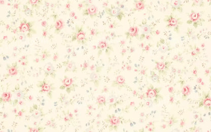 Vintage Rosie Cream 14’X9’ Ultracloth (168 X 108 Inch) Backdrop