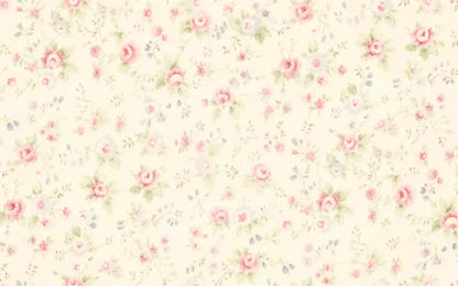 Vintage Rosie Cream 14’X9’ Ultracloth (168 X 108 Inch) Backdrop