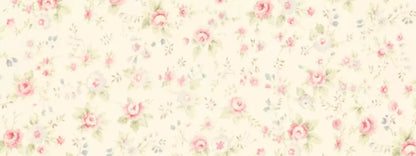 Vintage Rosie Cream 20’X8’ Ultracloth (240 X 96 Inch) Backdrop