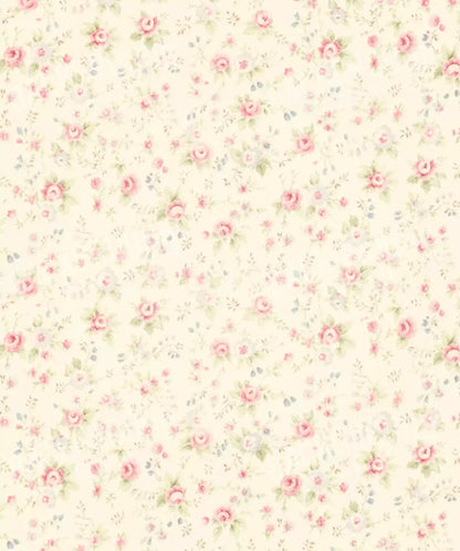 Beige Floral Backdrop for Photography