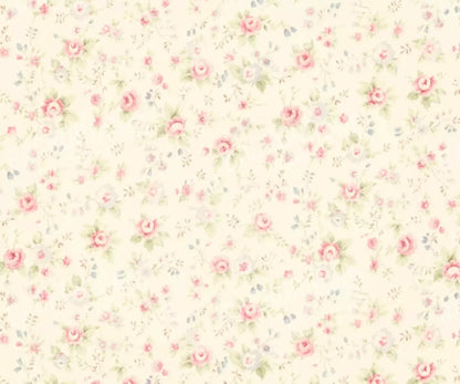 Vintage Rosie Cream 5’X4’2’ Fleece (60 X 50 Inch) Backdrop