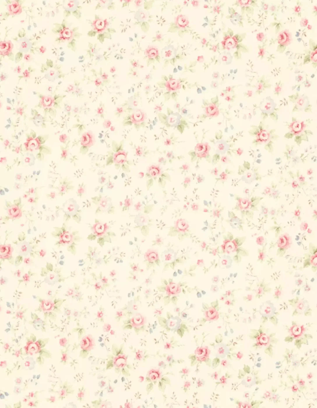 Vintage Rosie Cream 6’X8’ Fleece (72 X 96 Inch) Backdrop