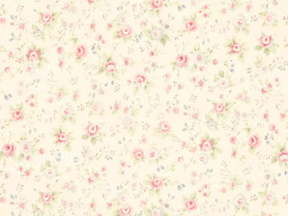 Vintage Rosie Cream 7’X5’ Ultracloth (84 X 60 Inch) Backdrop