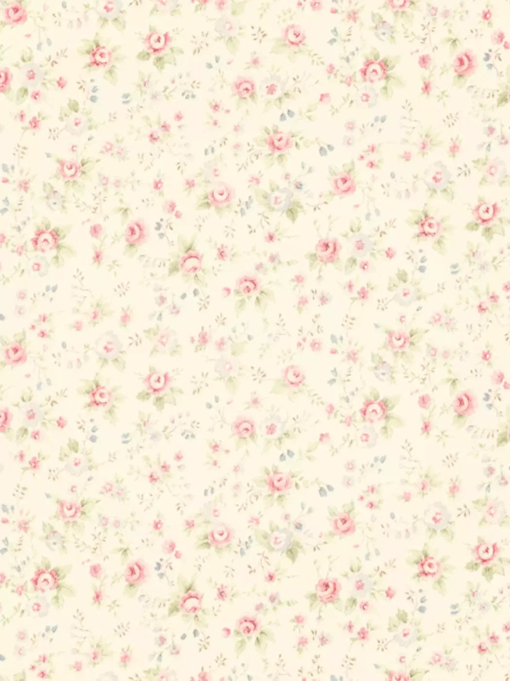 Vintage Rosie Cream 8’X10’ Fleece (96 X 120 Inch) Backdrop