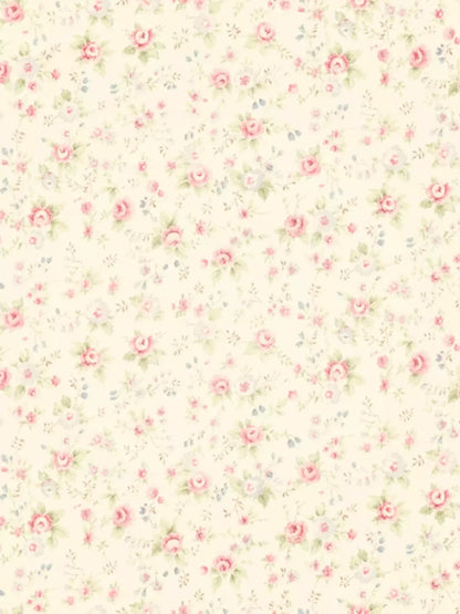 Vintage Rosie Cream 8’X10’ Fleece (96 X 120 Inch) Backdrop