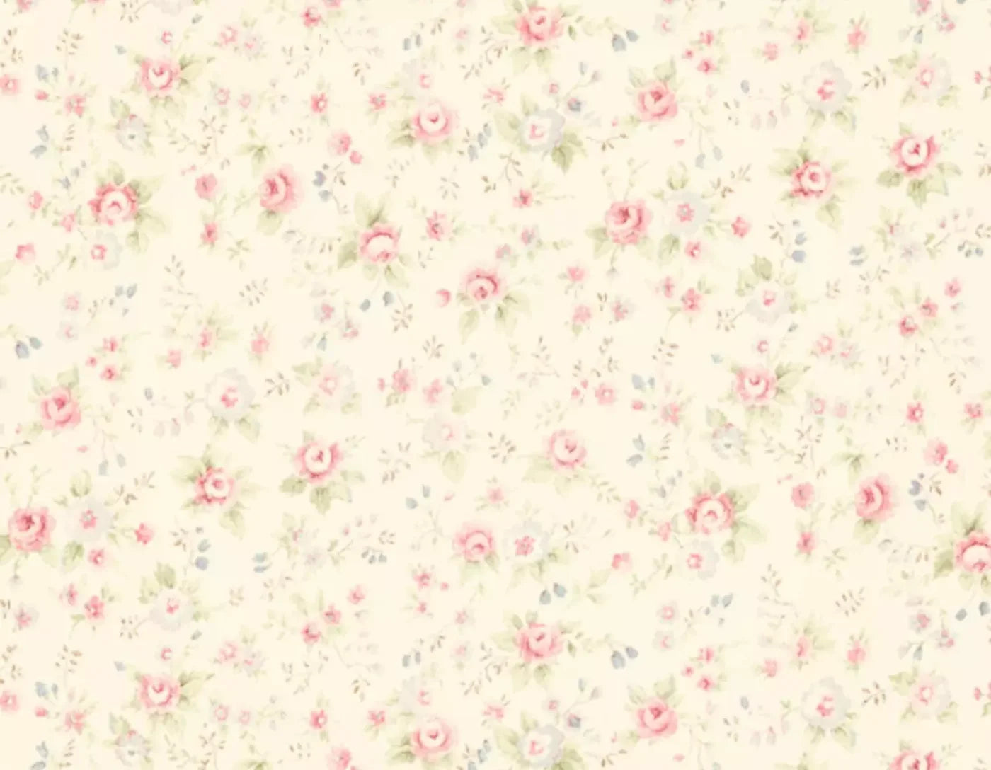 Vintage Rosie Cream 8’X6’ Fleece (96 X 72 Inch) Backdrop