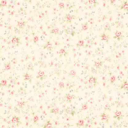 Vintage Rosie Cream 8’X8’ Fleece (96 X Inch) Backdrop