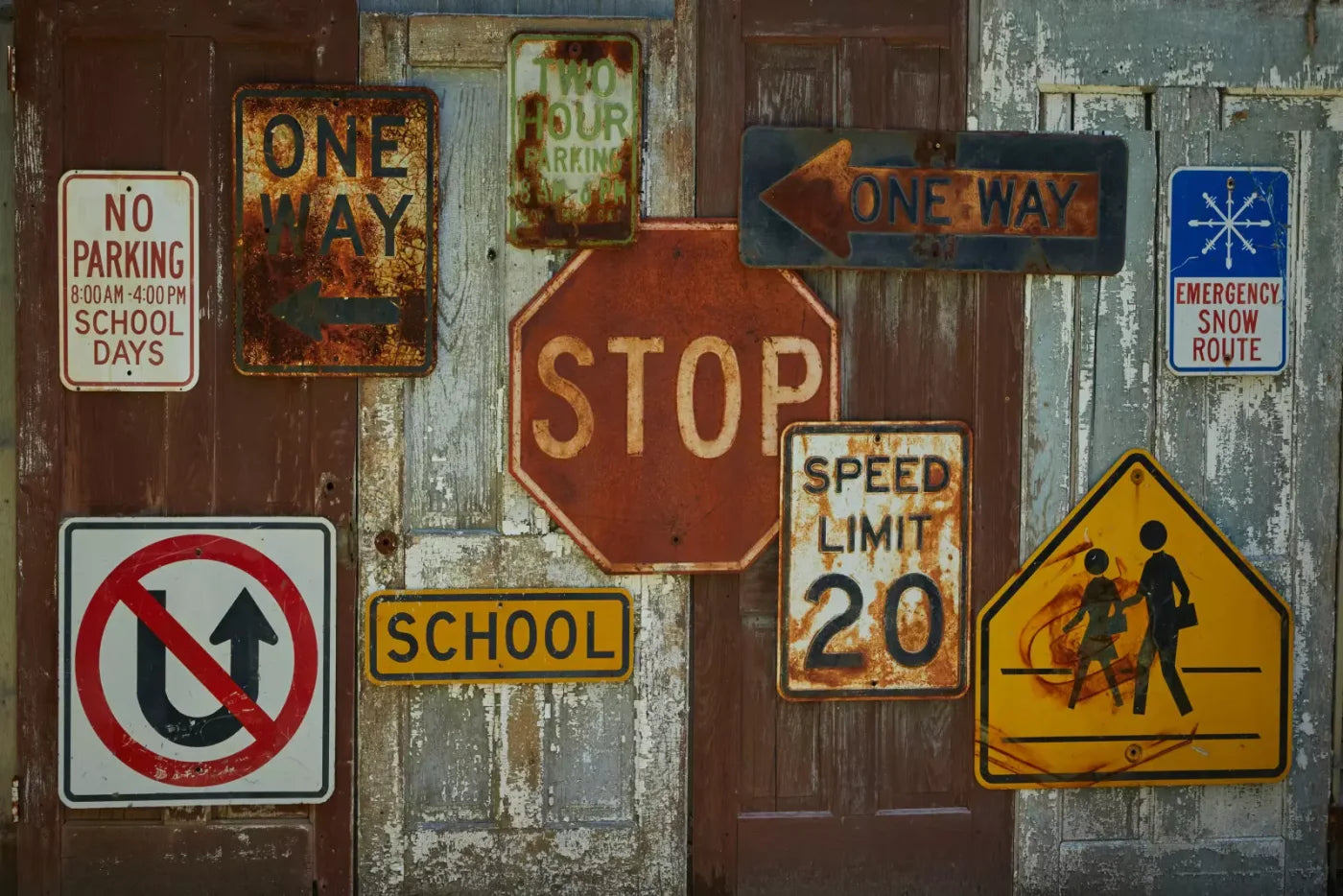 Vintage Signs 8’X5’ Ultracloth (96 X 60 Inch) Backdrop