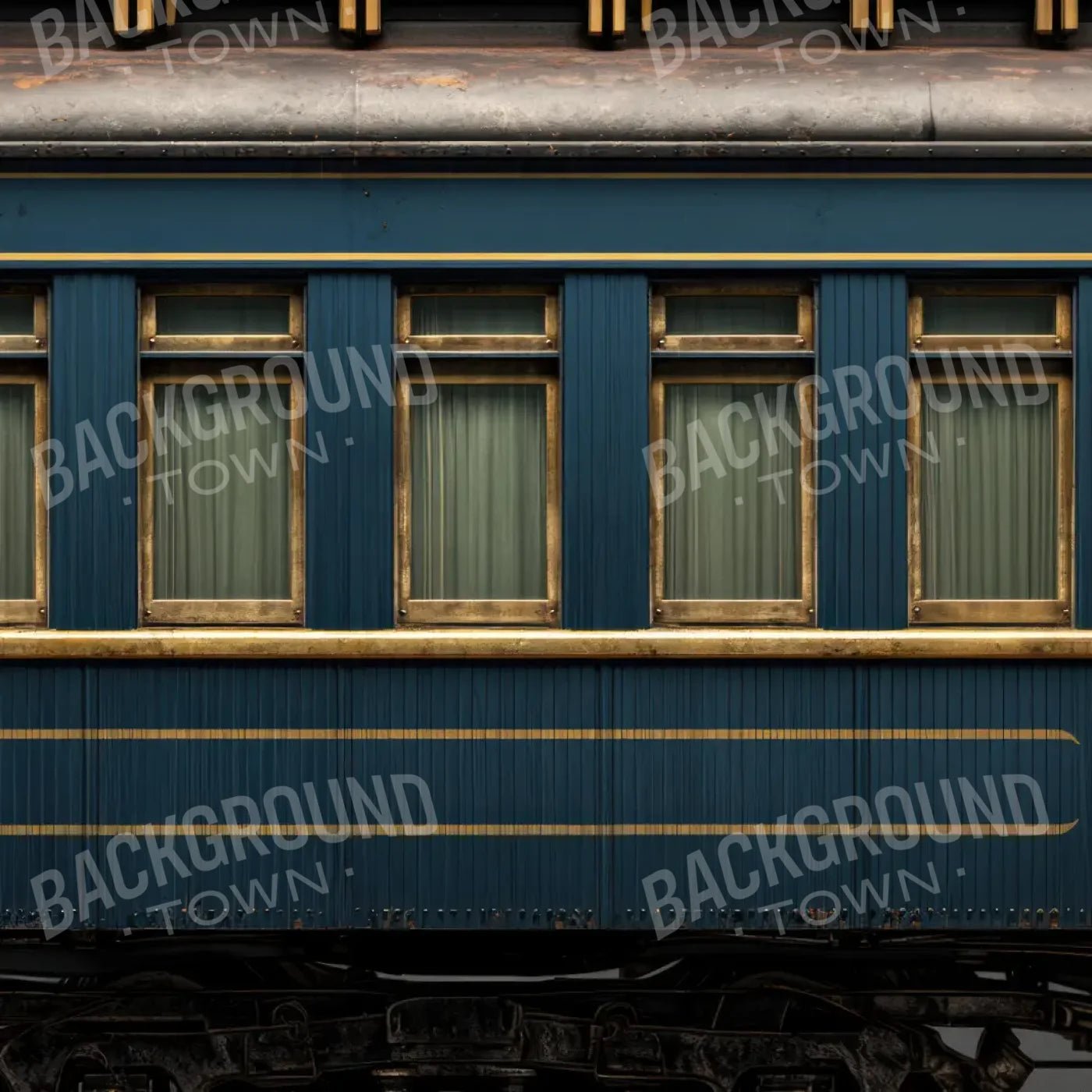 Vintage Train Car 10’x10’ UltraCloth (120 x 120 inch) Backdrop