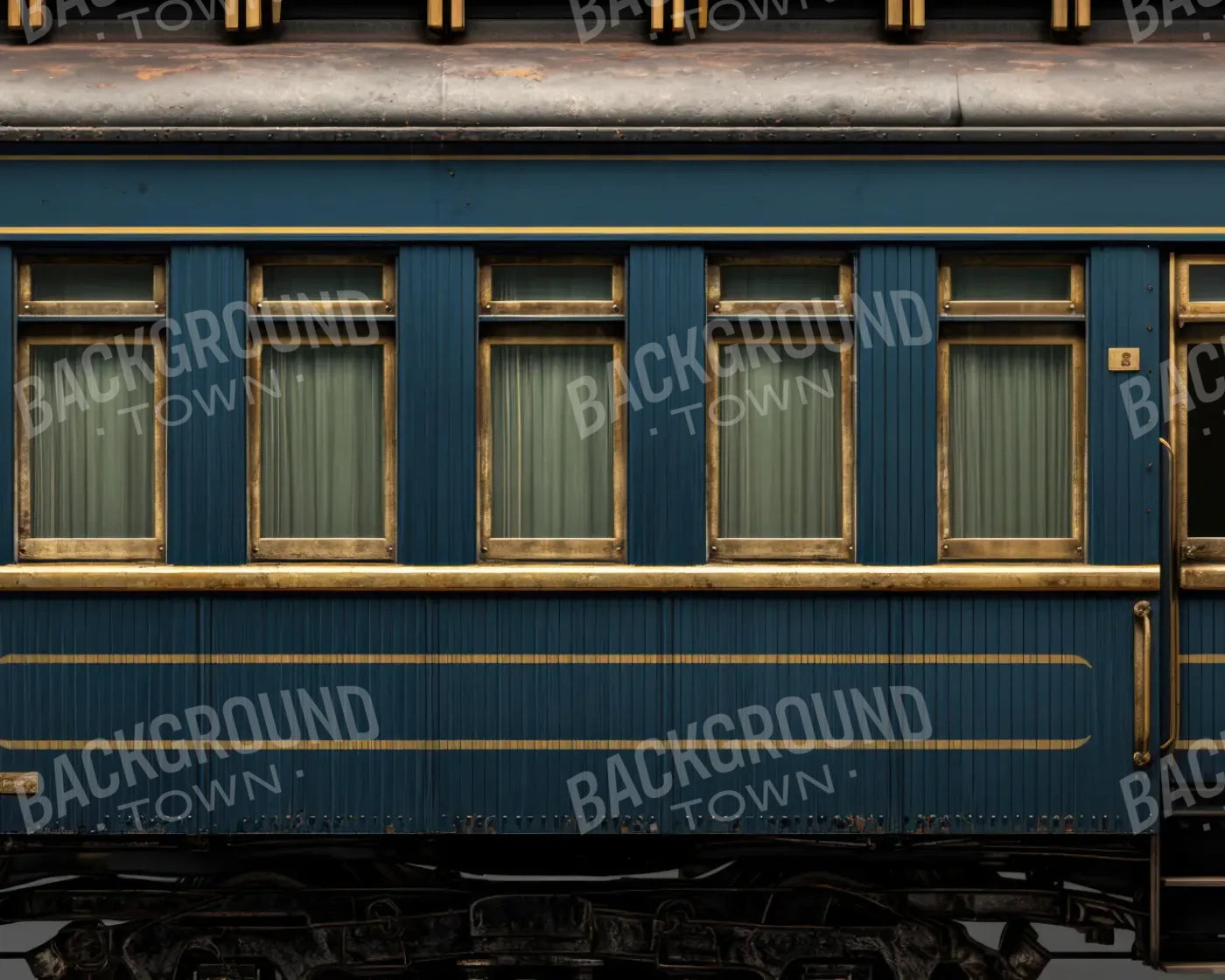 Vintage Train Car 10’x8’ Fleece (120 x 96 inch) Backdrop