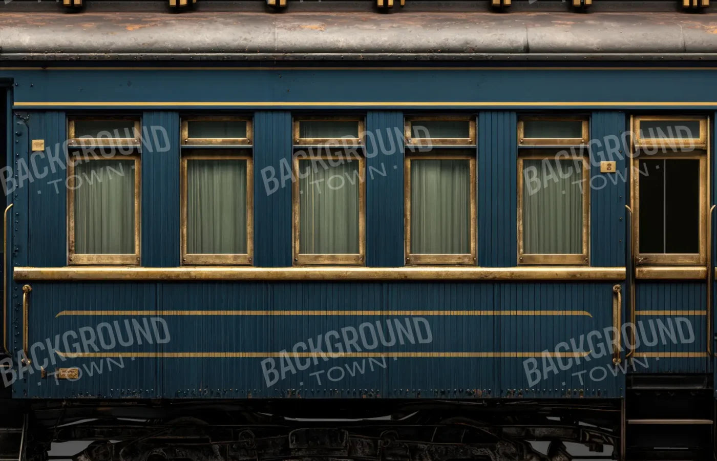 Vintage Train Car 14’x9’ UltraCloth (168 x 108 inch) Backdrop