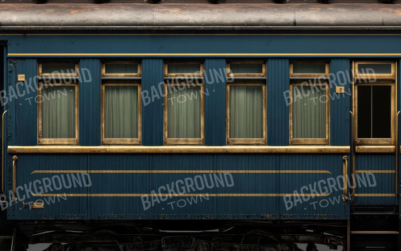 Vintage Train Car 8’x5’ UltraCloth (96 x 60 inch) Backdrop