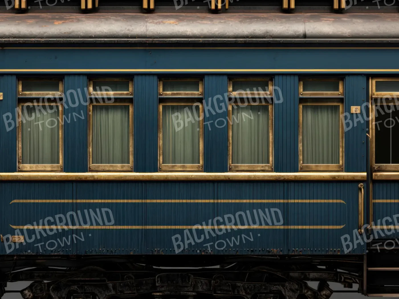 Vintage Train Car 8’x6’ Fleece (96 x 72 inch) Backdrop