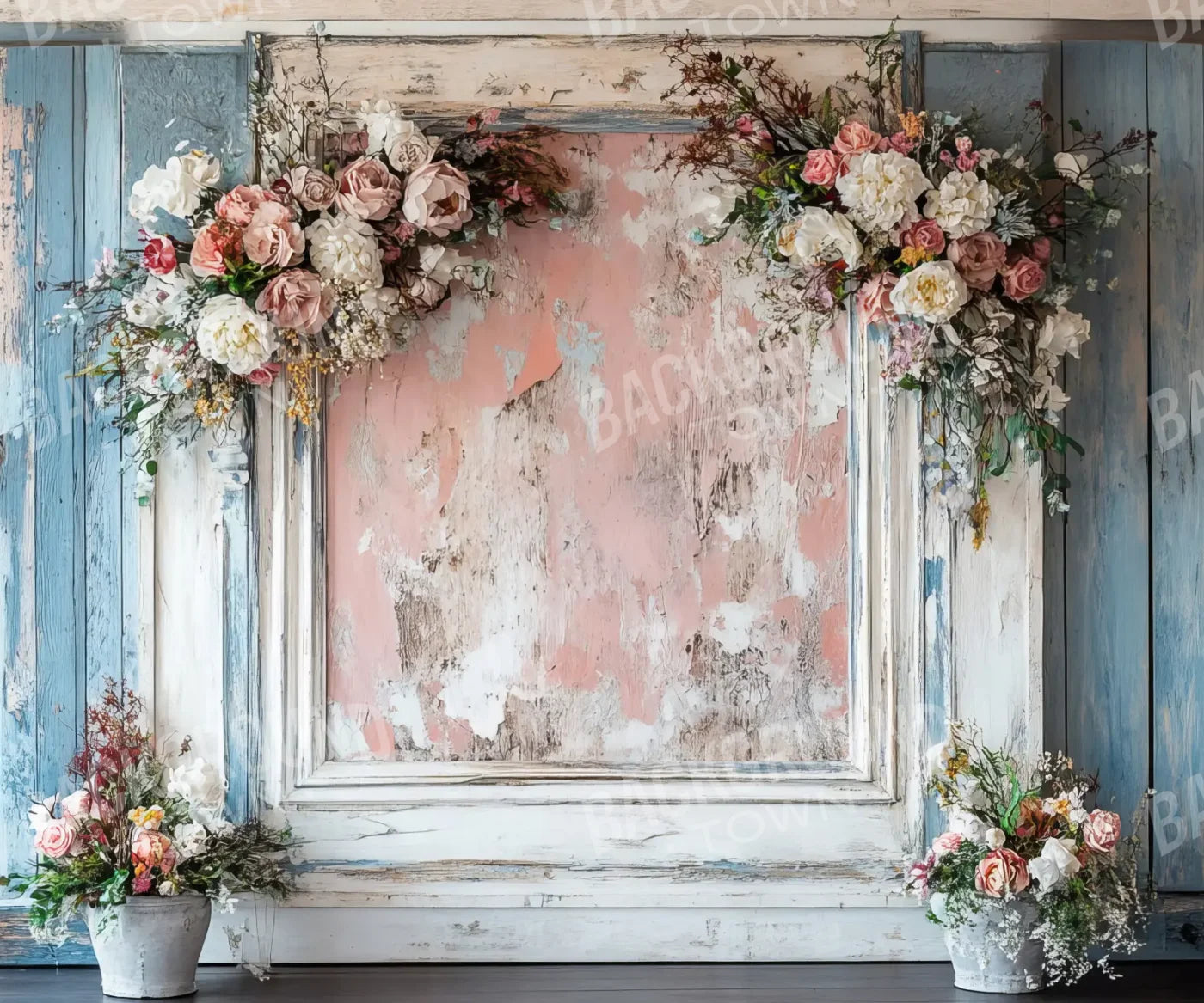Blue Pink  Backdrop for Photography