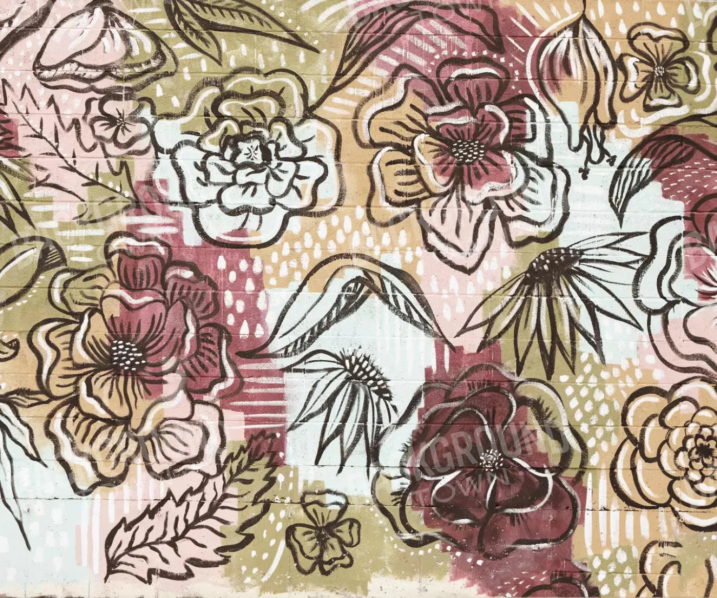 Vintage Wall Mural 5X42 Fleece ( 60 X 50 Inch ) Backdrop