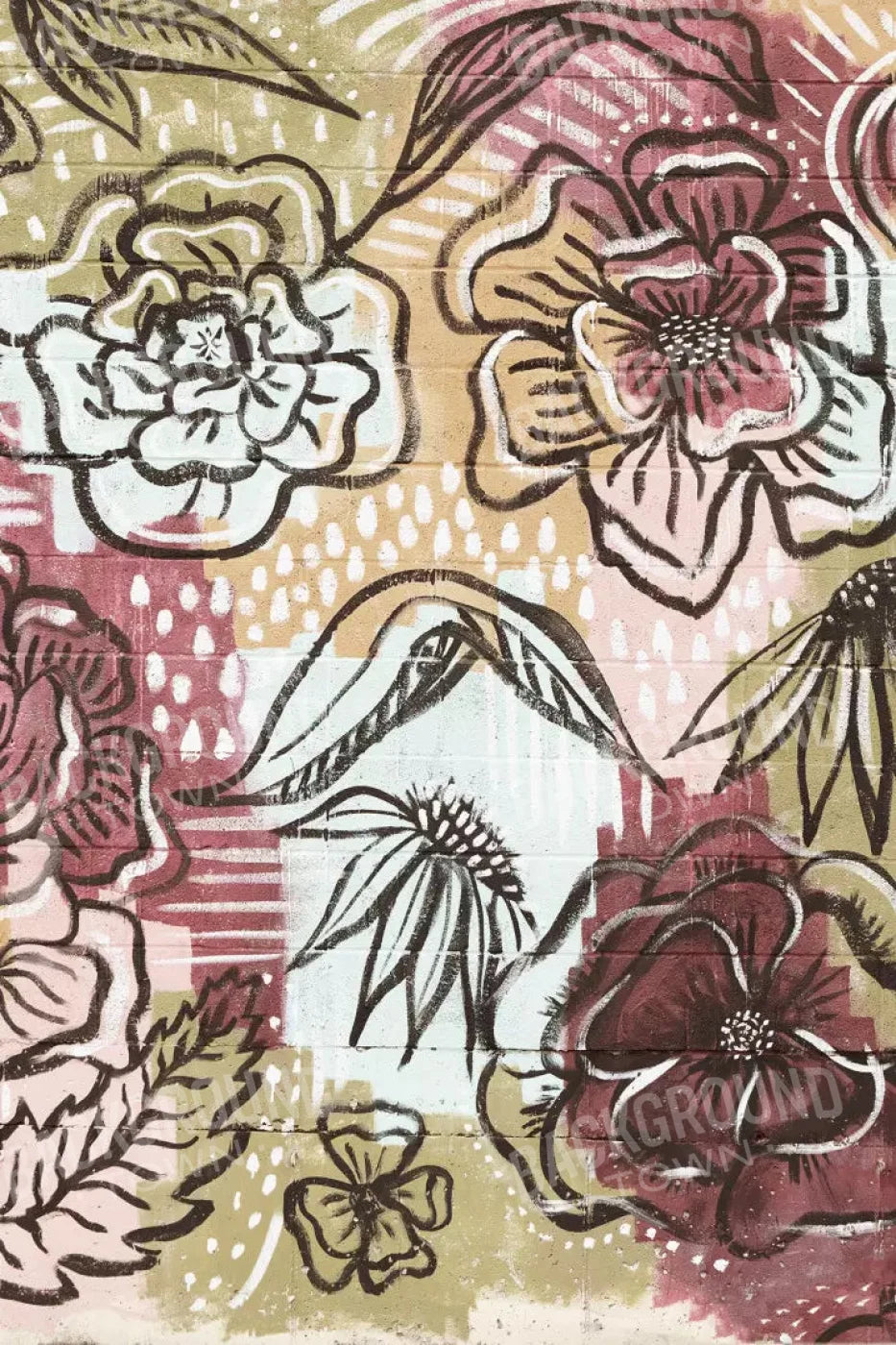 Vintage Wall Mural 5X8 Ultracloth ( 60 X 96 Inch ) Backdrop