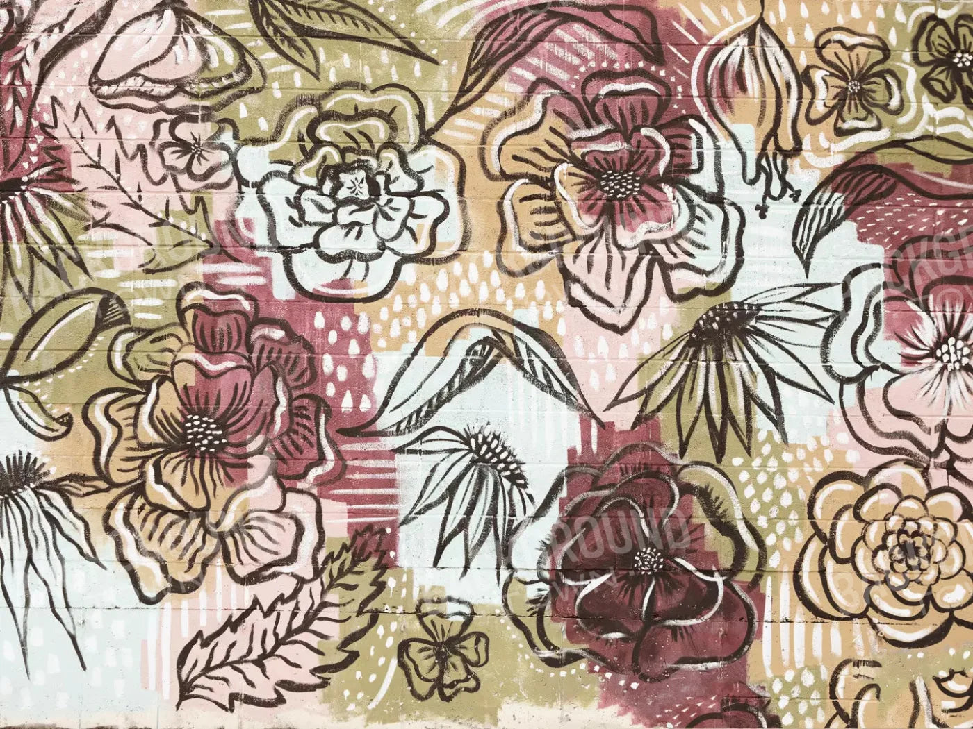 Vintage Wall Mural 68X5 Fleece ( 80 X 60 Inch ) Backdrop