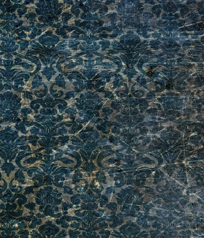 Vintage Wallpaper Blue 10X12 Ultracloth ( 120 X 144 Inch ) Backdrop