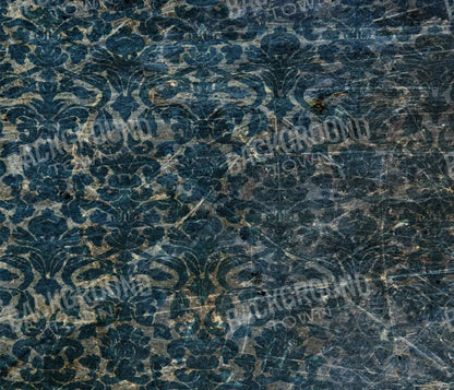 Vintage Wallpaper Blue 12X10 Ultracloth ( 144 X 120 Inch ) Backdrop