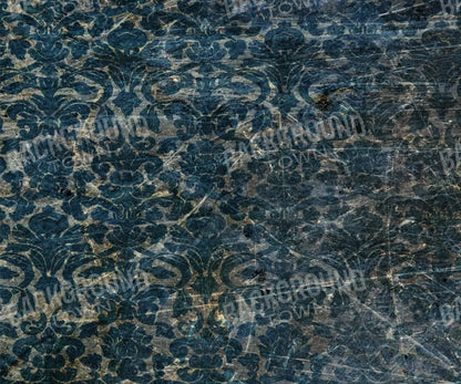 Vintage Wallpaper Blue 5X42 Fleece ( 60 X 50 Inch ) Backdrop