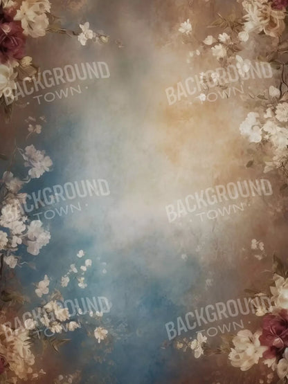 Vintage White Roses Ii 5’X6’8 Fleece (60 X 80 Inch) Backdrop