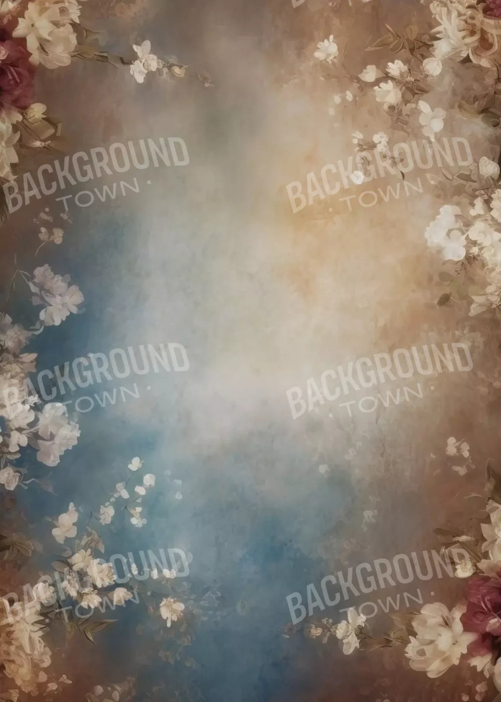 Vintage White Roses Ii 5’X7’ Ultracloth (60 X 84 Inch) Backdrop