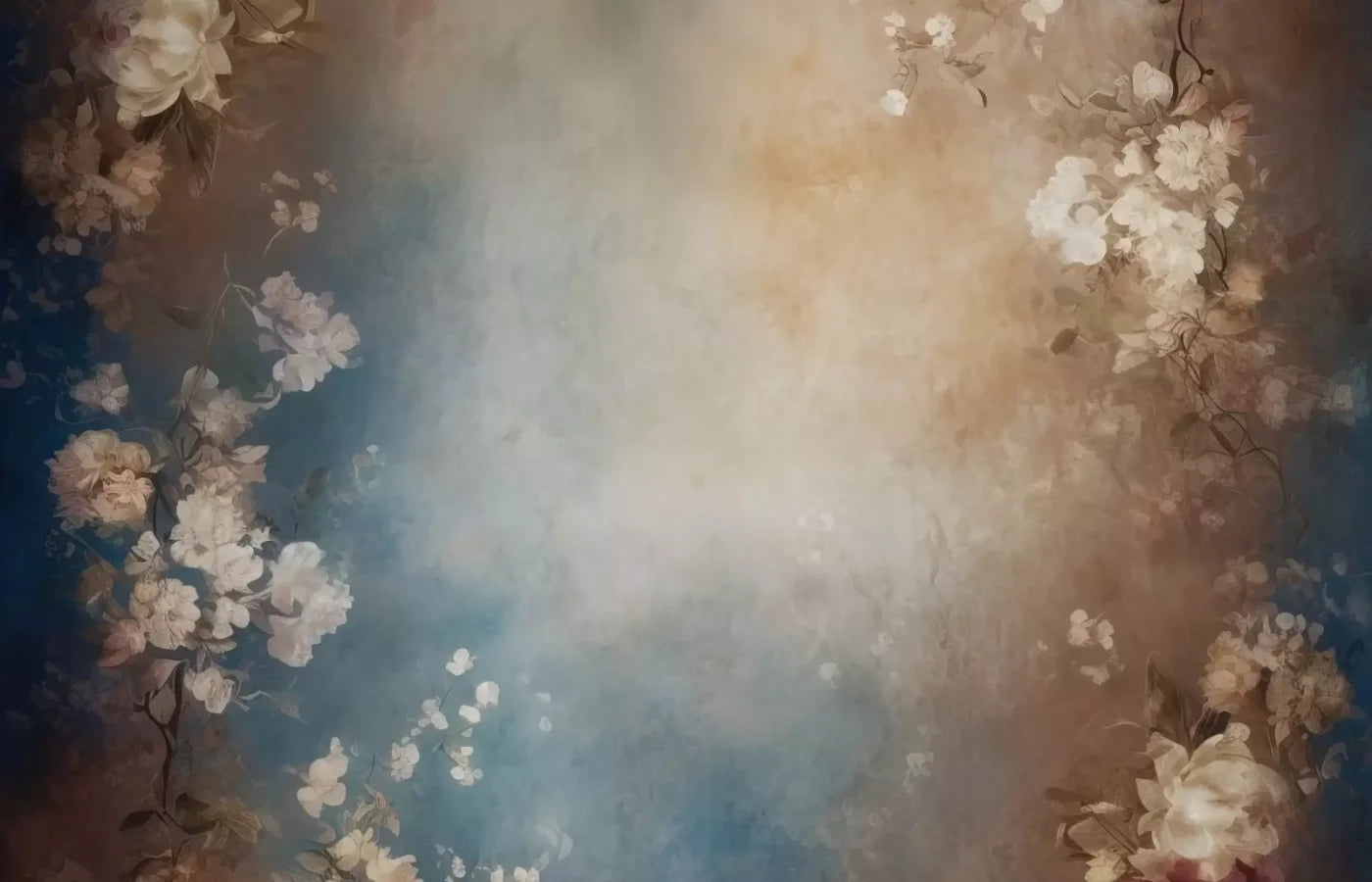 Vintage White Roses Ii 14’X9’ Ultracloth (168 X 108 Inch) Backdrop