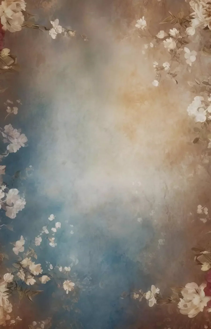 Vintage White Roses Ii 9’X14’ Ultracloth (108 X 168 Inch) Backdrop