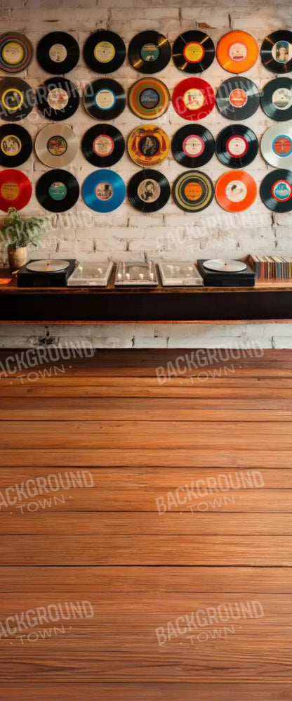 Vinyl Records Sweep 5’x12’ UltraCloth for Westcott X-Drop (60 x 144 inch) Backdrop