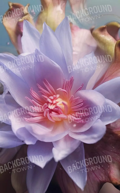 Violet Love Floral 5’X8’ Ultracloth (60 X 96 Inch) Backdrop