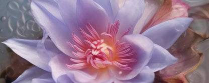 Violet Love Floral 20’X8’ Ultracloth (240 X 96 Inch) Backdrop