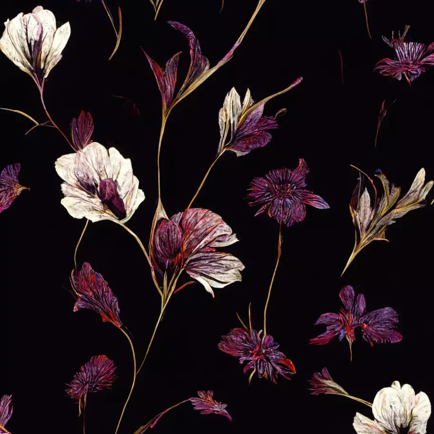 Violets 10X10 Ultracloth ( 120 X Inch ) Backdrop