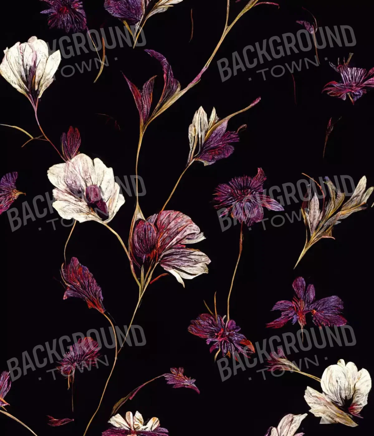 Violets 10X12 Ultracloth ( 120 X 144 Inch ) Backdrop