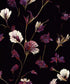 Black Floral Backdrop for Photography
