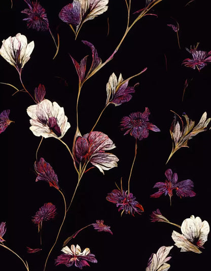 Violets 6X8 Fleece ( 72 X 96 Inch ) Backdrop