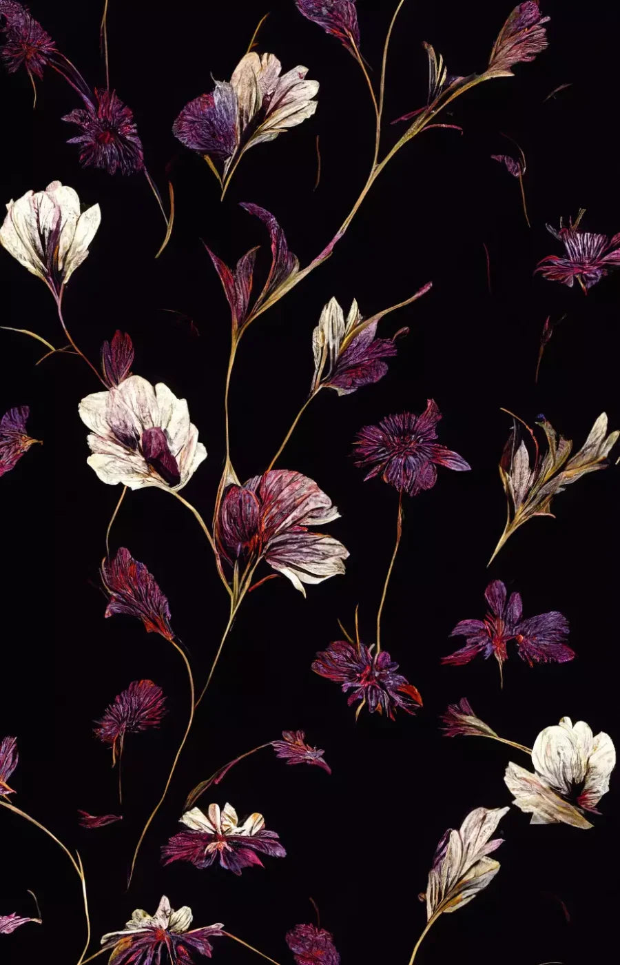Violets 8X12 Ultracloth ( 96 X 144 Inch ) Backdrop