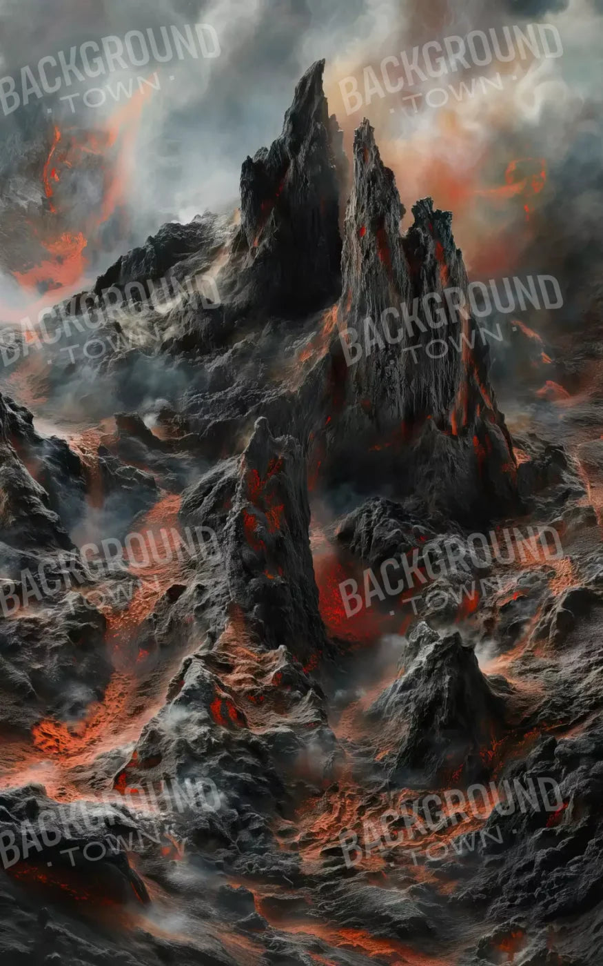 Volcanic Eruption 001 8X10 10’X16’ Ultracloth (120 X 192 Inch) Backdrop