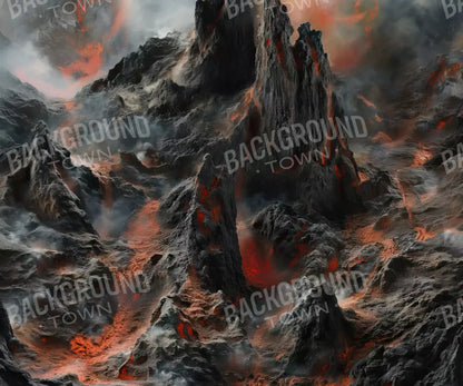 Volcanic Eruption 001 8X10 12’X10’ Ultracloth (144 X 120 Inch) Backdrop